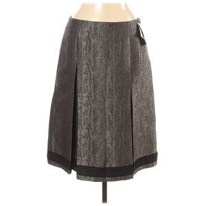 Helios & Luna Snake Print Pleated Skirt